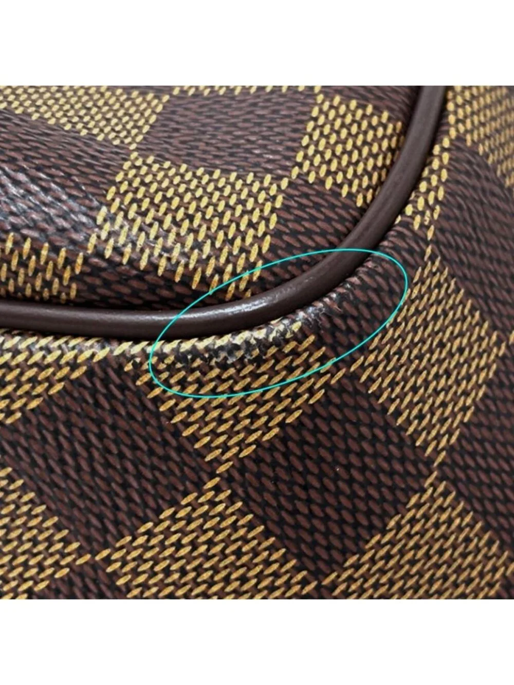 Louis Vuitton Damier Shoulder Bag Belem MM Ebene Brown